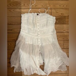 Free People White Mini Dress
